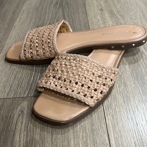 MARC FISHER tan slippers